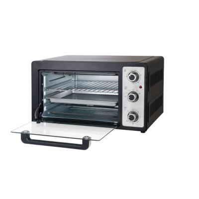 China 2022 Hot Sale 15l Mini Double Glass Door Electric Car Toaster Oven For Home Use for sale