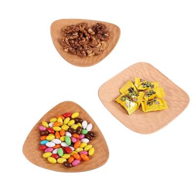 China Sustainable Custom Logo Japanese Wooden Tray Carved Wood Tray Restaurant Snack Plate Tortoise Shell Tray for sale