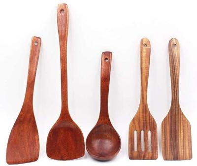 China Sustainable Accesoire De Cuisine Customized Wooden Spatula Utensil Kitchen Accessories Cooking Tools Wooden Spoon Utensils for sale