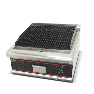 China Convenience Store Factory BEB-689 OEM Restaurant Hotel LPG/NG Gas Lava Rock Stone Hot Selling Direct Grill for sale