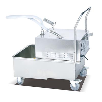 China New commercial deli stainless steel oil filtrate machine frying oil filter cart for fryer machine for sale