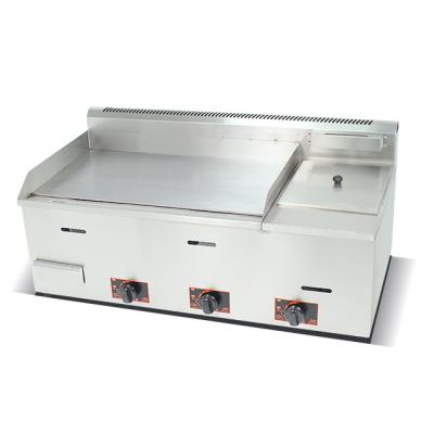 China Hot Selling 2023 Stainless Steel LPG/LNG Gas Griddle Fryer Even For Commercial Restaurant Kitchen Equipment for sale