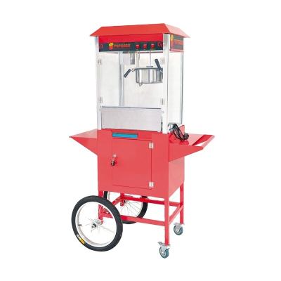 China Retail Good Quality Free Flavored Popcorn Making Machine With Cart Wheels Make Popcorn Easy for sale