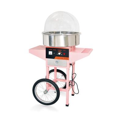 China High Efficency High Quality Electric Cotton Candy Floss Machine With Trolley Commercial Candy Floss Maker for sale