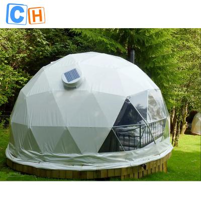 China Prefabricated Transparent Camping 6M Glamping Dome Tent Luxury Dome Tent Igloo Tent Geodesic Dome for sale