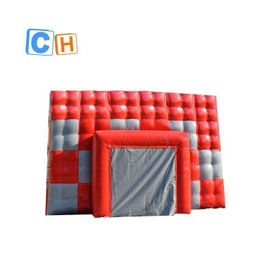 Cina Red color square wedding inflatable tent wind and rain proof inflatable tent in vendita