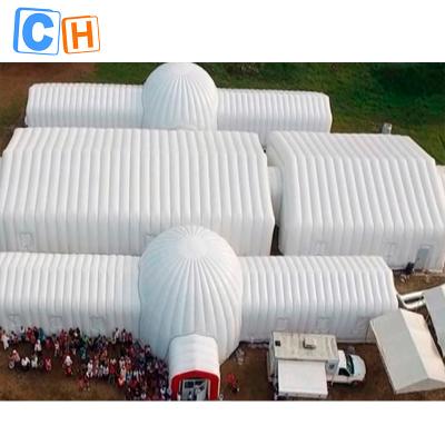 China Big size air tent inflatable camping canvas tent waterproof fire resistance tent for sale