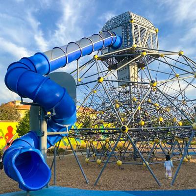 China Eco-friengly Kids Outdoor Climbing Course Adventure Rope Nets Playground Equipment For Commercial for sale