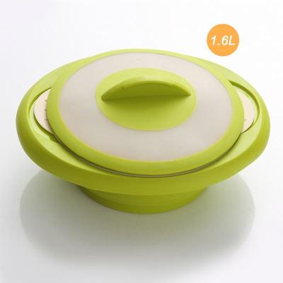 China Sustainable Wholesale Collapsible Kitchenware 1600ml Collapsible Food Grade Silicone Steamer for sale