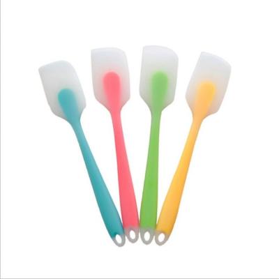 China Hole Storage Silicon Mixing Bowl Convenient Spatula Hanging Design Spatula Integrated Design Easily Cleaned for sale