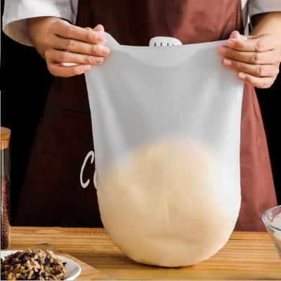 China Viable Heat Resistant Silicone Dough Food Grade Kneading Bags, Dough Bag Kitchen Kneading Baking Tools for sale