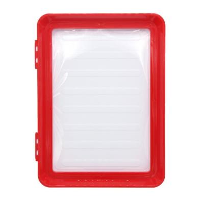 China Hot Sale Kitchen Tableware Keep Fresh Preservation Kitchen Ware Food Storage Container Plastic Red Smart Tray for sale