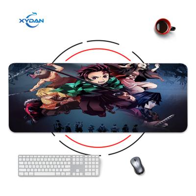 China Demon Slayer Desk Mats Xxl Super Fine Surface Anti Slip Waterproof 35X60 Custom Size Mouse Pads Print Office for sale