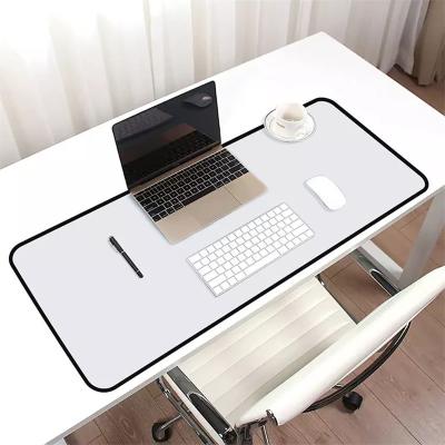 China Scratch Proof Rubber Long White Sublimation Desk Keyboard Mousepad Mat for Office for sale