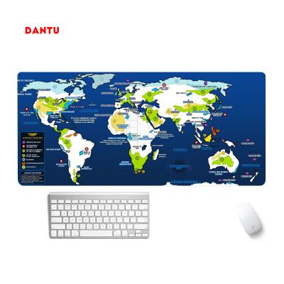 China Professional Game Player DANTU World Map Mouse Pad Extend Deskmat for Gaming and Office for sale