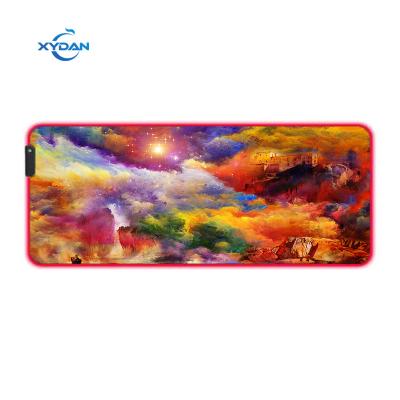 China Comfortable Waterproof Gaming Mat with Customizable RGB Lighting and Non-slip Base for sale