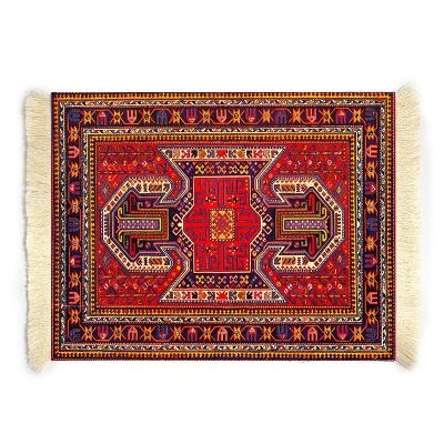 China Rubber Anti-slip Mousepad Custom Logo Printed Persian Mat Carpet Mouse Pad for Promotion Advertising for sale