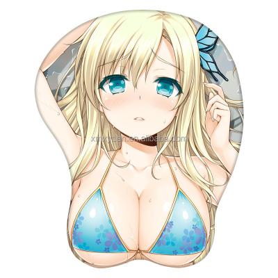 Cina Materiale in tessuto di silicone Mouse Mat 3D con anime giapponesi Sexy Titi Pelle Asino Riposo del polso in vendita