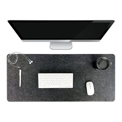 China Comfortable Felt Wool Desk Mat for Large Office Computer Table Keyboard and Mouse Pad for sale