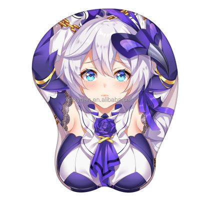 China Ergonomic Mouse Pad Anime 3D Silicon Custom Sexy Girl Woman Big Breast Boob Ass Mouse Mat for sale