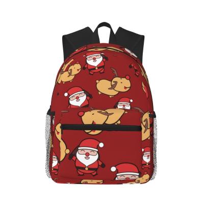 China Customized Christmas Gift Kids Backpack 600D Polyster Capacity 20-37 Litre School Bag for sale