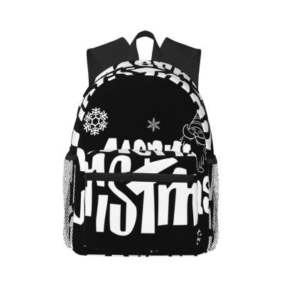 China Lightweight Custom Print School Bags with 600D Polyster Interior Compartment Capacity for sale