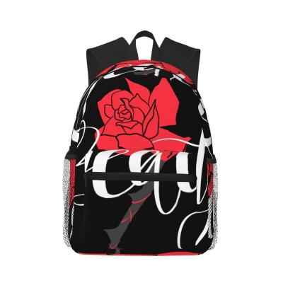 China Kids Student School Bags with Water-Resistant Fabric and All Over Print Sublimation Design for sale