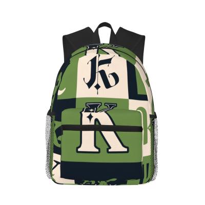 China Adjustable Shoulder Strap Fabric School Book Bags with All Over Print Sublimation Design for sale