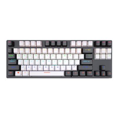 China teclado mecânico personalizado de 87 teclas com eixo vermelho e teclas múltiplas anti-ghosting à venda