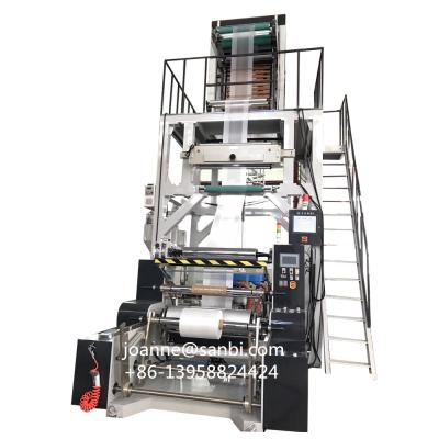 China High Speed ​​Biodegradable Film LDPE PLA PBAT Rotary Die Head Extrusion Plastic Film Blowing Machine for sale