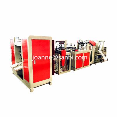 China Full Automatic Hotels Coreless Rolling Perforated Star Sealing Plastic Garbage Bag Making Machine for sale