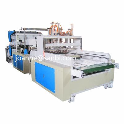 China Hotels Six Lines Full Automatic PE T-shirt Biodegradable Plastic Shopping Bag Making Machine for sale