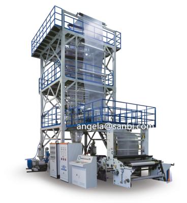 China Film 3-5 Layers Co-Extrusion Film Blowing Machine (IBC System) for sale