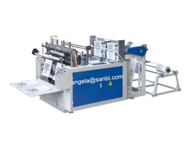 China Automatic Plastic T Shirt Bag T-shirt /Shopping Bag Making Machine Price for sale