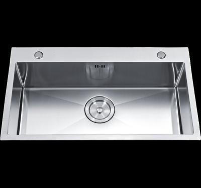 China Without Faucet High End 304 Stainless Steel Sink Sink On Bathroom Table for sale