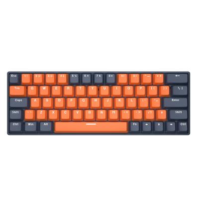 China Anti-Ghosting Mini 60% Gaming Mechanical Keyboard , 64 Key RGB Backlit Ultra-compact Keyboard For PC for sale