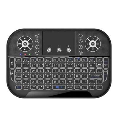 China Wireless Mini Bluetooth Keyboard with Touchpad, Backlit Portable Wireless Keyboard with 2.4G USB Dongle for Smartphones, TV Box, Tablet for sale