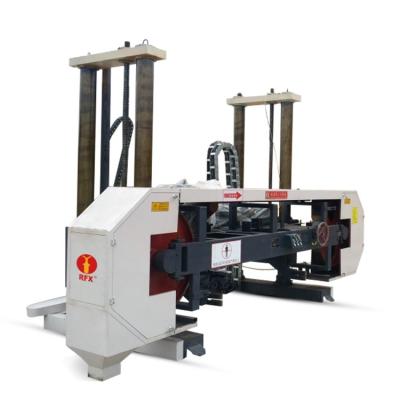 China Electric Motor Horizontal Band Sawmill MJ3709 Horizontal Band Saw Mobile Log Sawing Machine for sale