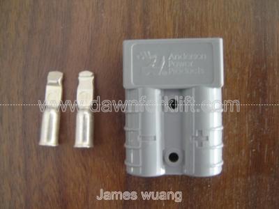 China Original Gray Anderson SB50A 600V Power Connector With #8 & #6 AWG Contacts for sale