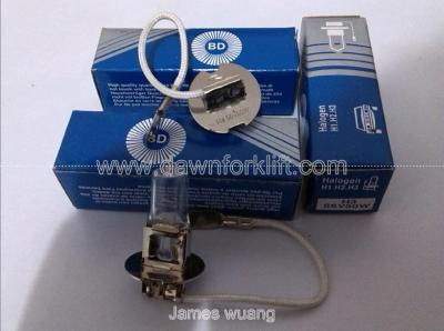 China Forklift Lamp Head light Halogen H3 56V 50W Lamp Bulb White for sale