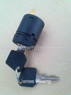 China Linde Forklift Key Switch 3 Wire 3 Position Metal Ignition Switch/Key Switch, for sale