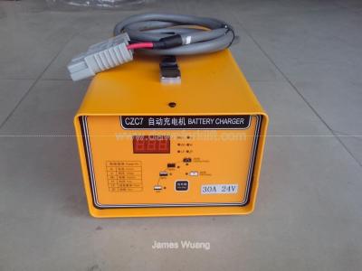 China Shineng CZC7 24V 30A Intelligent High Frequency Battery Charger For Stacker Pallet for sale