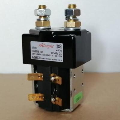 China Original Albright Contactor SW80 SW80B-156 48V 125A ZAPI B4SW11/12 48 Volt Solenoid Relay for Paller Truck Golf Cart for sale