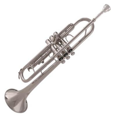 China Quality Product Brasswind Musical Instrument Nickel Plated Popular Unique Popular Trumpet For Beginners for sale