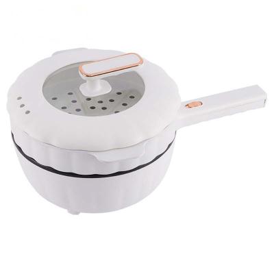 China Electric Cooking Pan White Portable Household Small Multifunctional Electric Non-stick Coating for sale