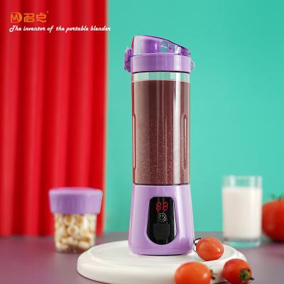 China Handheld Personal Blender Mini Juicers Portable Blender 6 Blade Stainless Steel Blade Orange Juicer Machine for sale