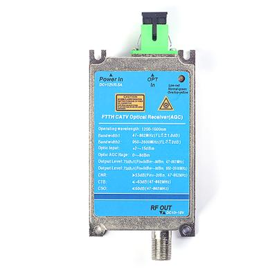 China Latest Ultra Pitch Micro Satellite Band Optical Circuit CATV Freq Optical Receiver for sale