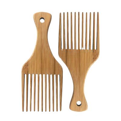 China Professional and Customized YAESHII Logo Palette and Bamboo Hair Brush Wide Pick Beard Afro Tooth and Hair Comb for sale