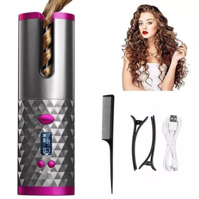 China ABS+Yaeshii Mini Usb Hair Curler Portable Triple Barrel Hair Curler Silicone Nylon Cordless Silk Hair Curler for sale