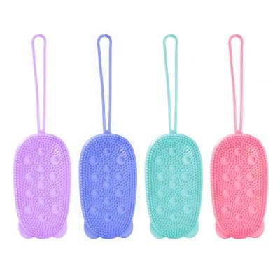 China Salon Yaeshii Fast Shipping On Body Routine Care Baby Bath Massage Soft Eco-friendly Silicone Bath Brush for sale